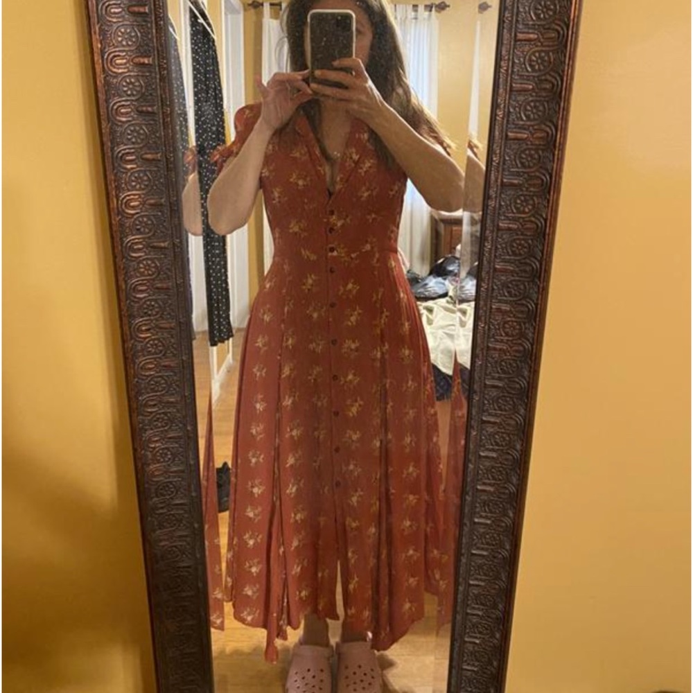 UO Print Midi Dress